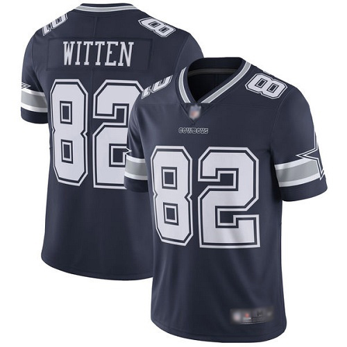 Men Dallas Cowboys Limited Navy Blue Jason Witten Home #82 Vapor Untouchable NFL Jersey